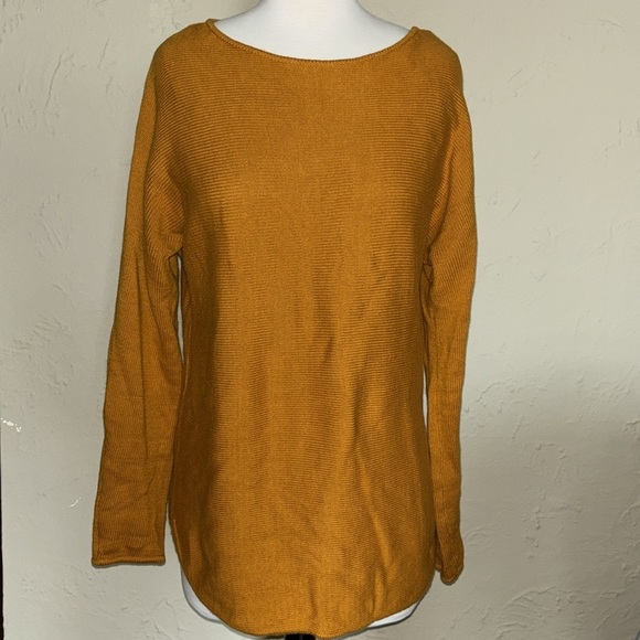 MICHAEL KORS marigold orange longsleeve sweater in women’s small - Picture 2 of 8